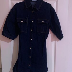 Petal & Pup Dark Blue Mini Dress